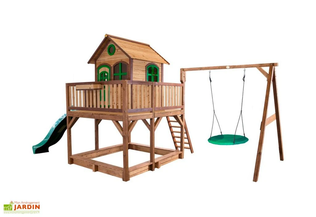 Axi Aire De Jeux En Bois De Hemlock Toboggan Et Portique Balançoire Liam 3 Axi Aire De Jeux En Bois De Hemlock Toboggan Et Portique Balançoire Liam