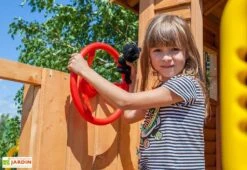 Aire De Jeux MyHouse Spider : Cabane + Toboggan + Escalade + Trapèze -Solid || Axi || EXIT TOYS Soldes Boutique aire jeux bois myhouse spider cabane toboggan escalade 5