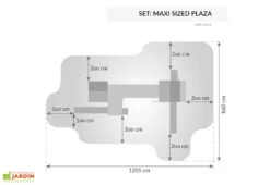 Aire De Jeux En Bois De Pin Traité Cabane + 2 Toboggans Sized Plaza -Solid || Axi || EXIT TOYS Soldes Boutique aire jeux bois pin traite cabane 2toboggans sized plaza 4
