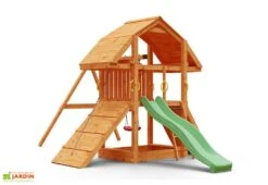Aire De Jeux En Bois De Pin Traité Portique Balançoires Buffalo -Solid || Axi || EXIT TOYS Soldes Boutique aire jeux bois portique balancoires fungoo buffalo