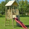 Aire De Jeux En Bois Brut Avec Toboggan – 2,8 M² -Solid || Axi || EXIT TOYS Soldes Boutique aire jeux bois toboggan 2 8 m