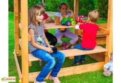 Aire De Jeux Cabane En Bois De Pin Traité Avec Toboggan MyHouse FTB -Solid || Axi || EXIT TOYS Soldes Boutique aire jeux cabane bois pin traite toboggan myhouse ftb 3