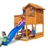Aire De Jeux Cabane En Bois De Pin Traité Avec Toboggan MyHouse FTB -Solid || Axi || EXIT TOYS Soldes Boutique aire jeux cabane bois pin traite toboggan myhouse ftb 4