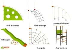 Aire De Jeux EVO-Costo Avec 6 Agrès -Solid || Axi || EXIT TOYS Soldes Boutique aire jeux evolutive evo costo agres
