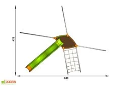 Aire De Jeux EVO-Costo Avec 6 Agrès -Solid || Axi || EXIT TOYS Soldes Boutique aire jeux evolutive evo costo dimensions 1