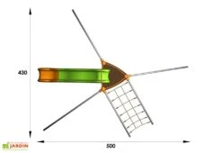 Aire De Jeux EVO-Filo Avec 6 Agrès -Solid || Axi || EXIT TOYS Soldes Boutique aire jeux evolutive evo drym dimensions 1