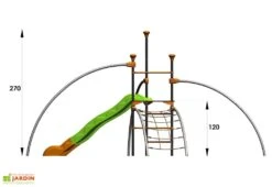 Aire De Jeux EVO-Filo Avec 6 Agrès -Solid || Axi || EXIT TOYS Soldes Boutique aire jeux evolutive evo drym dimensions