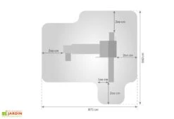 Aire De Jeux Rainbow Fortress Tip : Escalade + Toboggan + Pont -Solid || Axi || EXIT TOYS Soldes Boutique aire jeux geante bois fungoo escalade toboggan pont 7