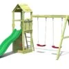 Aire De Jeux Avec Portique En Bois De Pin Traité 2 Balançoires Flappi -Solid || Axi || EXIT TOYS Soldes Boutique aire jeux portique bois pin traite 2balancoires flappi 4