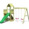 Aire De Jeux Avec Portique En Bois De Pin Traité 2 Balançoires Floppi -Solid || Axi || EXIT TOYS Soldes Boutique aire jeux portique bois pin traite 2balancoires floppi 3