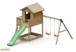 Aire De Jeux Portique En Bois De Pin Traité Fungoo Galaxy S