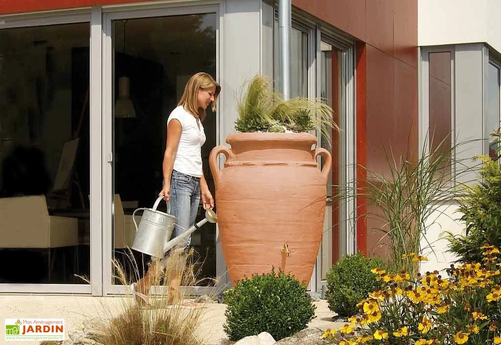 Garantia Cuve Récupération D'Eau Pluie Amphore Antik 360 L Terracota 3 Garantia Cuve Récupération D'Eau Pluie Amphore Antik 360 L Terracota
