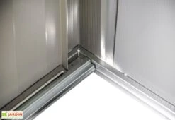 Abri De Jardin En Acier Galvanisé Imitation Bois Woodlake - 2,93 M² -Solid || Axi || EXIT TOYS Soldes Boutique angle interieur cabanon jardin metal