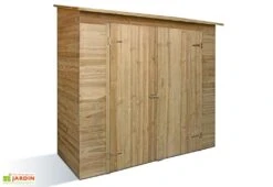 Armoire De Jardin Bois Adossable 196 X 84 Cm - Sanova