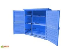 Armoire De Jardin En Bois Lasuré Bleu 87 X 46,5 X 95 Cm -Solid || Axi || EXIT TOYS Soldes Boutique armoire jardin bois lasure bleu 87 x 46 5 x 95 cm 2