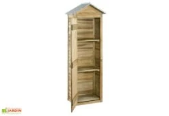 Armoire De Jardin En Bois De Pin Erra 63 X 43 X 181 Cm -Solid || Axi || EXIT TOYS Soldes Boutique armoire jardin bois simia