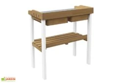 Axi Table De Rempotage En Bois De Hemlock Et Métal - 37 X 76 X 92 Cm -Solid || Axi || EXIT TOYS Soldes Boutique arriere table rempotage hemlock metal