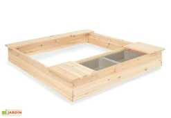 Pinolino Bac à Sable En Bois 120 L 118 X 112 Cm – Lennart