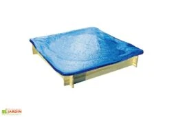 Bac à Sable En Bois Traité Autoclave 120 Cm Avec Bâche + Tapis – Loeva