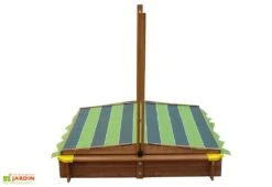 Axi Bac à Sable En Bois De Hemlock Lily + Parasol -Solid || Axi || EXIT TOYS Soldes Boutique bac a sable lily avec parasol enfants bois imputrescible 118x118x117cm 3