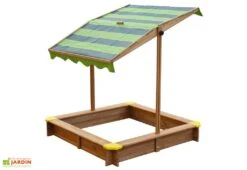 Axi Bac à Sable En Bois De Hemlock Lily + Parasol -Solid || Axi || EXIT TOYS Soldes Boutique bac a sable lily avec parasol enfants bois imputrescible 118x118x117cm 4
