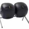 Composteur Rotatif Double 2x189L Polyéthylène Lifetime -Solid || Axi || EXIT TOYS Soldes Boutique bac compost double 189 l polyethylene