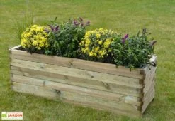 Solid Bac à Fleurs En Bois Autoclave 150 X 50 Cm 45 Mm Robust