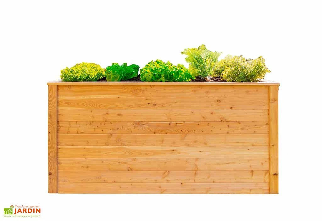 Jardinière En Bois De Mélèze Bac Potager 170 X 90 X 84 Cm 3 Jardinière En Bois De Mélèze Bac Potager 170 X 90 X 84 Cm