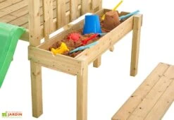 Aire De Jeux En Bois Pour Bébé Avec Balançoire Et Toboggan – TP Bambin -Solid || Axi || EXIT TOYS Soldes Boutique bac sable aire jeux bebe tp toys