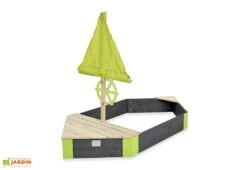 EXIT TOYS Bac à Sable Bateau En Bois De Cèdre Aksent 90 X 190 Cm -Solid || Axi || EXIT TOYS Soldes Boutique bac sable bateau bois cedre aksent 90 190 cm