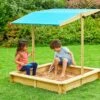 Bac à Sable En Bois Avec Auvent Escamotable – Wooden Sandpit -Solid || Axi || EXIT TOYS Soldes Boutique bac sable jeu exterieur enfant