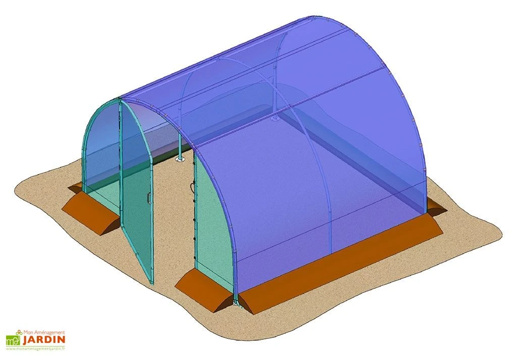 Bâche De Couverture Pour Serre De Jardin Tunnel Richel 3x3 Pied Droit 3 Bâche De Couverture Pour Serre De Jardin Tunnel Richel 3x3 Pied Droit