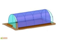 Bâche De Couverture Pour Serre De Jardin Tunnel Richel 3x6 Pied Droit