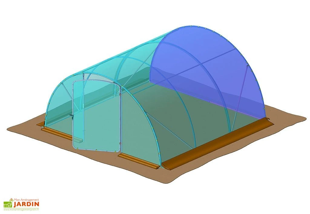 Bâche De Pignon Arrière Pour Serre De Jardin Tunnel Richel 4,5x4,5 3 Bâche De Pignon Arrière Pour Serre De Jardin Tunnel Richel 4,5x4,5