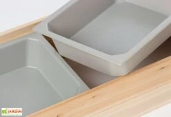 Pinolino Bac à Sable En Bois 120 L 118 X 112 Cm – Lennart -Solid || Axi || EXIT TOYS Soldes Boutique bacs plastique bac a sable bois 120l