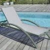 Bain De Soleil En Aluminium Avec Assise En Textilène - Barcelona (Lot De 2) 2 Bain De Soleil En Aluminium Avec Assise En Textilène - Barcelona (Lot De 2) -Solid || Axi || EXIT TOYS Soldes Boutique bain soleil aluminium textilene gris