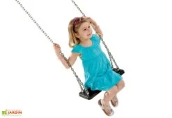 Balançoire Caoutchouc Curve + Chaînes Inox Pour Collectvités (2,5m)