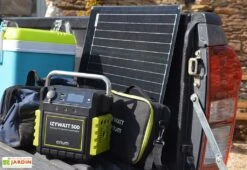 Batterie Nomade Solaire Izywatt 500 + 2 Panneaux Monocristallins 50 W -Solid || Axi || EXIT TOYS Soldes Boutique batterie nomade solaire 2 panneaux 50w izywatt 500