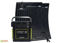 Batterie Nomade Solaire Izywatt 500 + 2 Panneaux Monocristallins 50 W