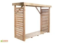 Abri Range Bûche En Bois Traité 2,8 M³ - Dallas XL