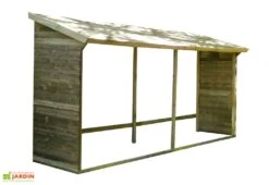Abri Range-bûches En Bois Traité 5,7 M³ - Memphis XXL
