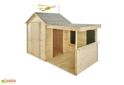 Cabane En Bois Pour Enfant Avec Auvent 2,52 X 1,27 M – Sarah