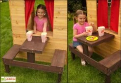 KidKraft Maison Enfant Bois + Table Pique Nique 9 KidKraft Maison Enfant Bois + Table Pique Nique -Solid || Axi || EXIT TOYS Soldes Boutique cabane bois maison enfant exterieur 3