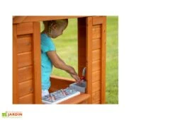 Cabane En Bois Maison D’Enfants De Jardin Equipée Timberlake -Solid || Axi || EXIT TOYS Soldes Boutique cabane bois maison enfant jardin cedre tropical timberlake cuisine 3