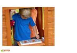 Cabane En Bois Maison D’Enfants De Jardin Equipée Timberlake -Solid || Axi || EXIT TOYS Soldes Boutique cabane bois maison enfant jardin cedre tropical timberlake cuisine 4