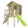 Cabane Enfants En Bois Traité Autoclave Sur Pilotis Victor + Toboggan -Solid || Axi || EXIT TOYS Soldes Boutique cabane bois maison enfant pilotis traite autoclave victor trigano toboggan 1