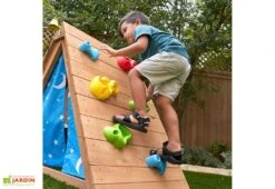 Cabane Pour Enfant Tipi En Bois Et Muret D’escalade Kidkraft 8 Cabane Pour Enfant Tipi En Bois Et Muret D’escalade Kidkraft -Solid || Axi || EXIT TOYS Soldes Boutique cabane bois mur escalade kidkraft