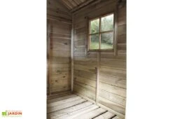 Cabane Maison D’Enfants En Bois Traité Hacienda + Abri 2 X 2,5 M -Solid || Axi || EXIT TOYS Soldes Boutique cabane carry 1