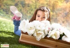 Axi Maison Enfant Bois Iris + Accessoires Offerts -Solid || Axi || EXIT TOYS Soldes Boutique cabane enfant bois iris bac fleur boite lettres offerts 3