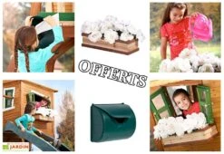 Axi Maison Enfant Bois Iris + Accessoires Offerts -Solid || Axi || EXIT TOYS Soldes Boutique cabane enfant bois iris bac fleur boite lettres offerts 4